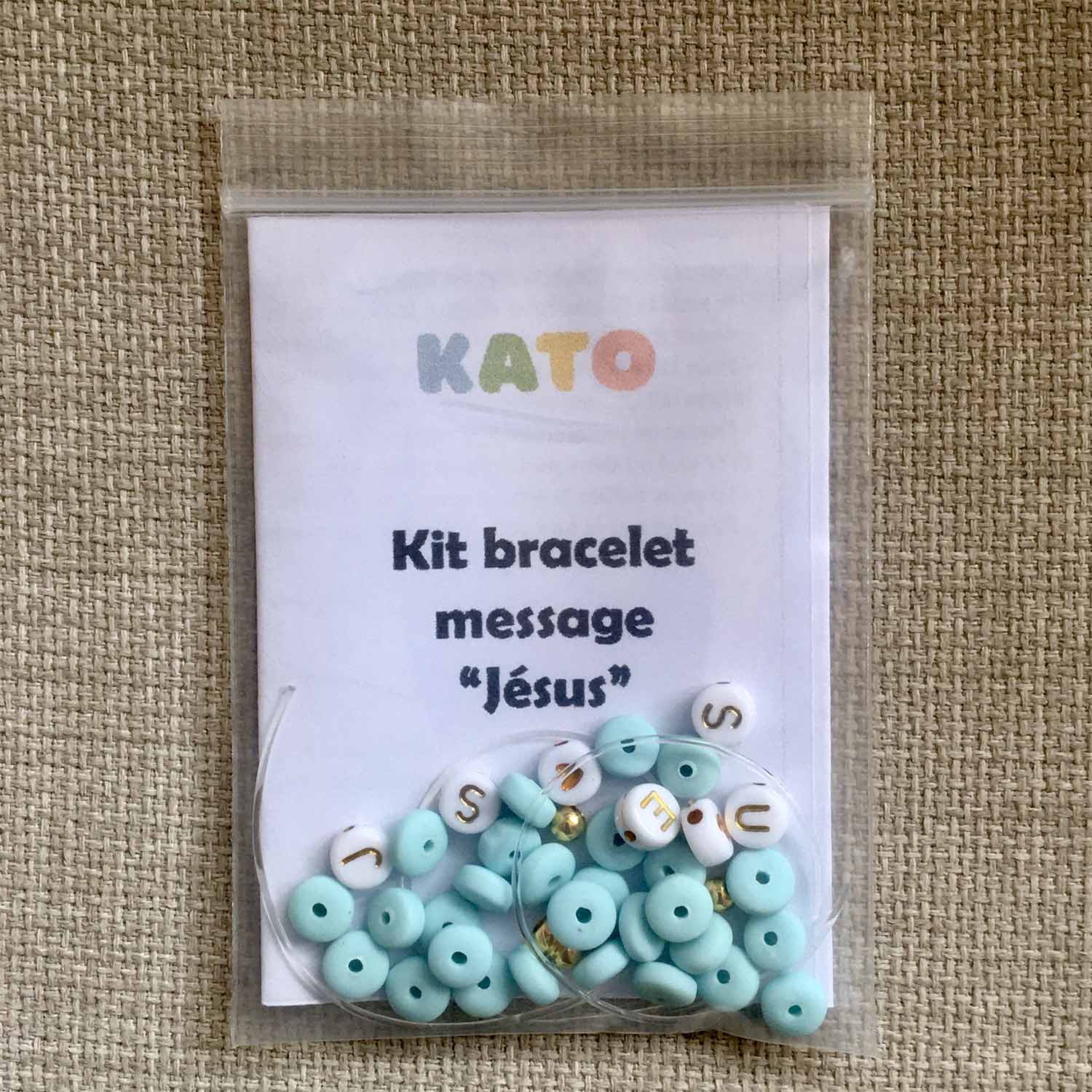Kit bracelets à messages - Perles alphabet - Perles et bijoux
